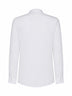 Camicia Martini in jacquard di seta DG Barre bianco