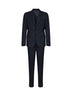 Dark blue stretch gabardine Martini Light single-breasted suit