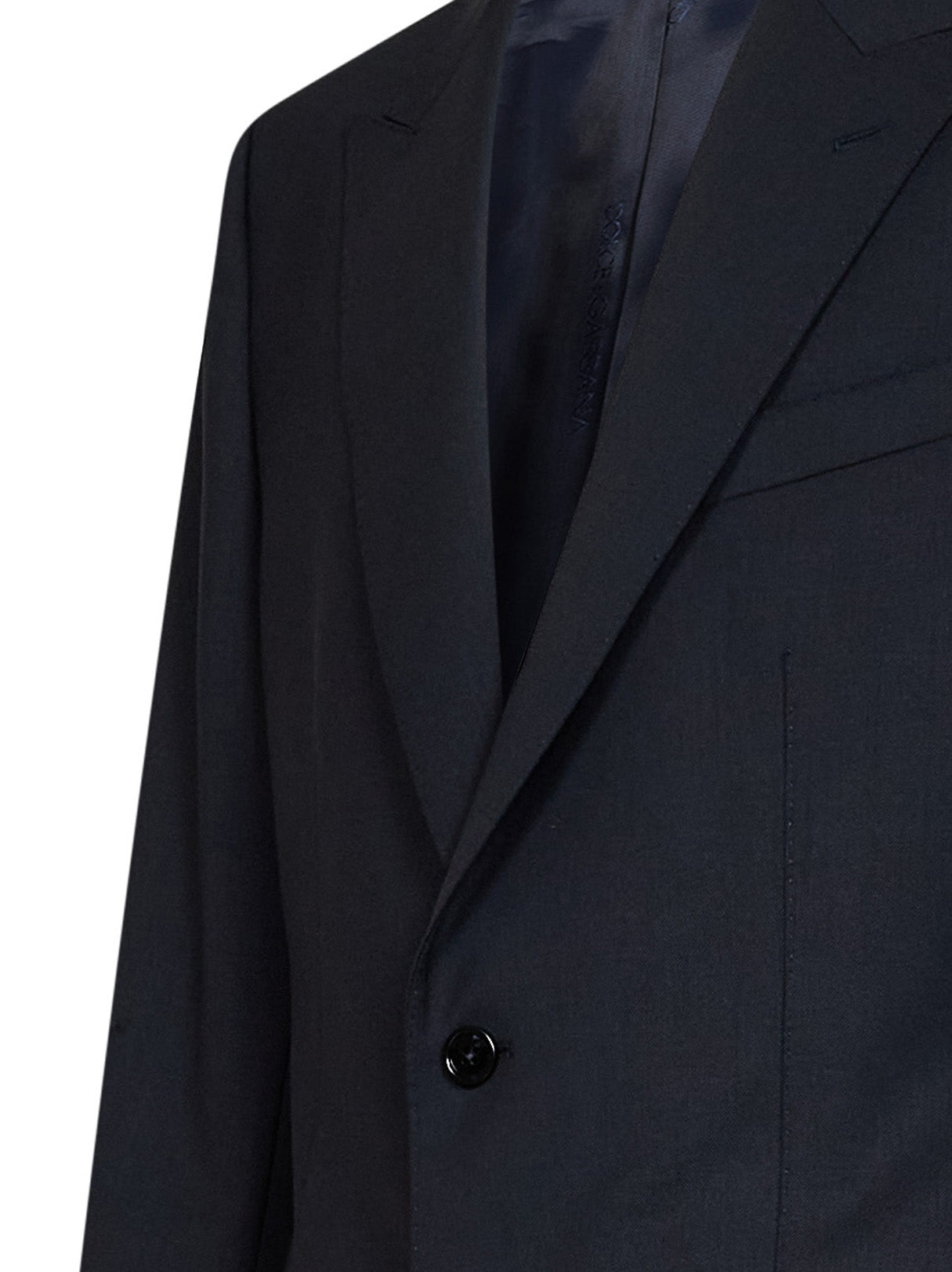 Dark blue stretch gabardine Martini Light single-breasted suit