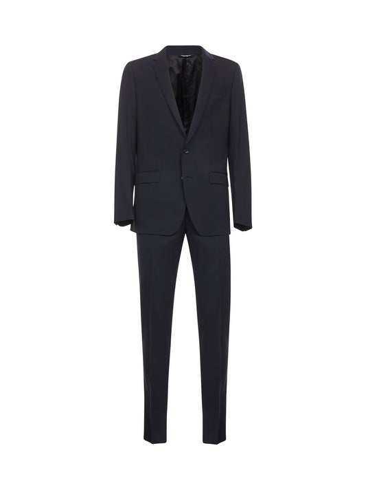 Abito due pezzi Martini in lana stretch blu