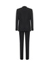 Black wool and silk three-piece Martini tuxedo suit