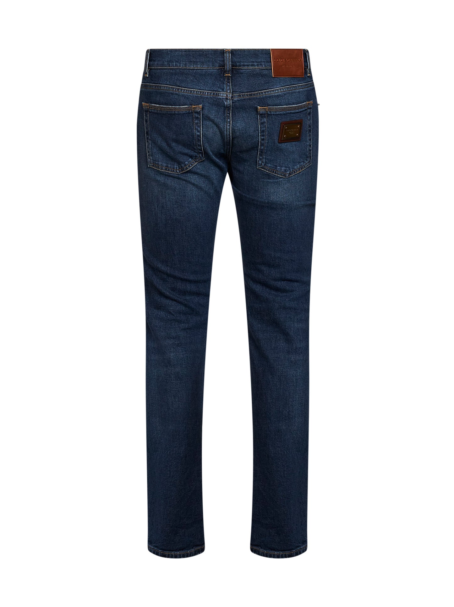 Blue cotton denim skinny jeans