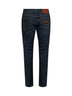 Jeans slim in denim di cotone stretch blu