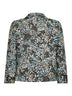 Sky blue floral jacquard cotton-blend Bamis blazer