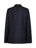 Navy blue chevron wool Barrysta embroidered blazer