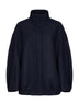 Navy blue wool blend Voles oversized blouson