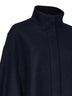 Navy blue wool blend Voles oversized blouson