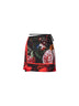 Flemish Painting-print viscose wrap mini skirt