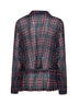 Camicia Cedyn in chiffon a quadri con motivo gessato lurex