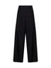 Black wool Penn wide-leg trousers