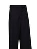 Black wool Penn wide-leg trousers