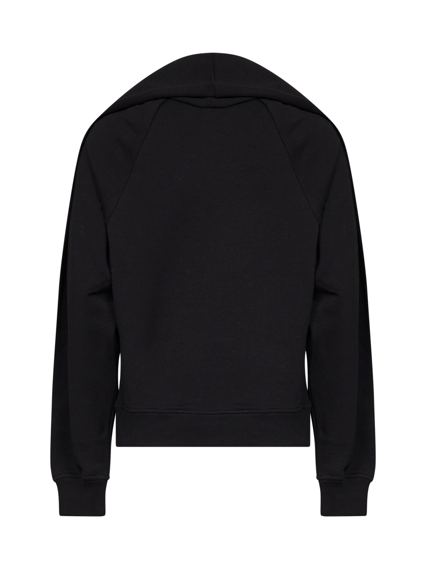 Black cotton Hadrine draped sweatshirt