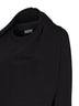 Black cotton Hadrine draped sweatshirt