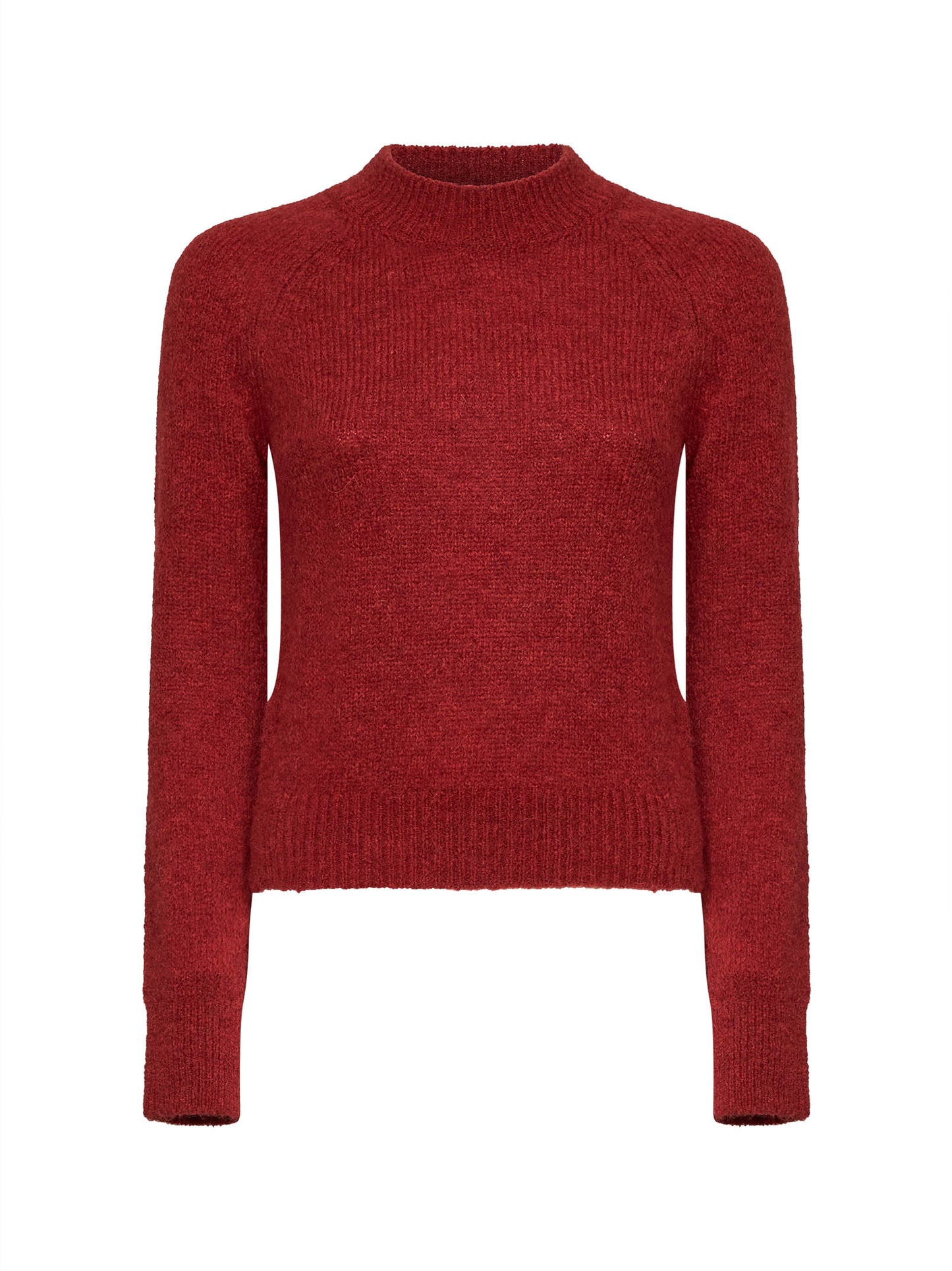 Brique alpaca-blend Texas crewneck sweater