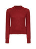 Brique alpaca-blend Texas crewneck sweater