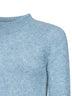 Maglia girocollo Texas in misto alpaca azzurro