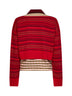 Wool-blend jacquard Toinette layered boxy sweater