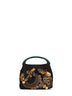 Black Crispino709 small embroidered pleated bag