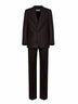 Dark brown wool chevron Kiels single-breasted suit<BR/>