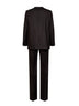 Dark brown wool chevron Kiels single-breasted suit<BR/>