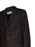 Dark brown wool chevron Kiels single-breasted suit<BR/>