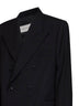 Black wool canvas Bosier double-breasted jacket