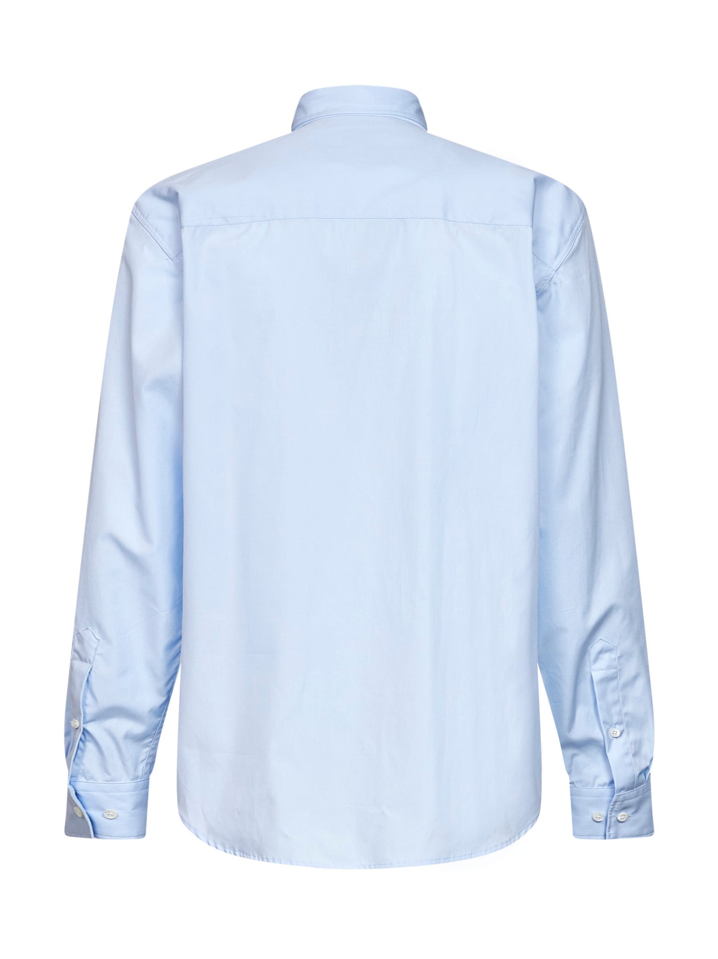 Camicia con cravatta Cilian in popeline di cotone azzurro