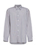 White cotton poplin Croom striped shirt