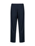 Pantaloni dritti Penny in lana blu navy<BR/>