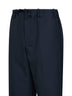 Pantaloni dritti Penny in lana blu navy<BR/>