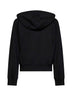 Felpa con zip e cappuccio Harrino in lana nera