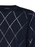 Maglia Murton in maglia di lana a rombi blu navy
