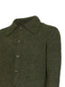 Forest green alpaca blend knit Mora cardigan<BR/>