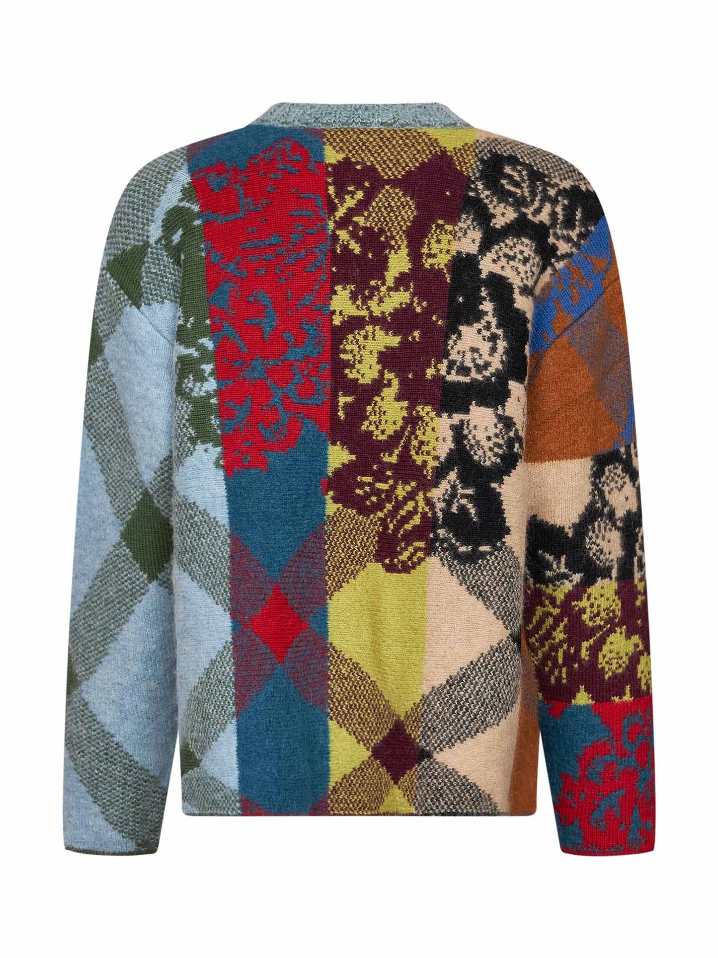 Maglia Matadi in lana e alpaca jacquard patwork
