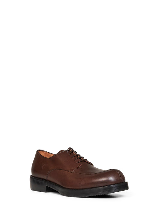 Derby classiche in pelle marrone scuro
