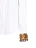 Camicia ricamata Chloris in popeline di cotone bianco