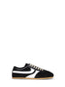 Sneakers in camoscio nero con dettagli in pelle