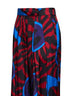 Red Marbled Clay-print twill Pamplona wide trousers