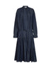 Abito midi Denvy in denim di cotone indaco