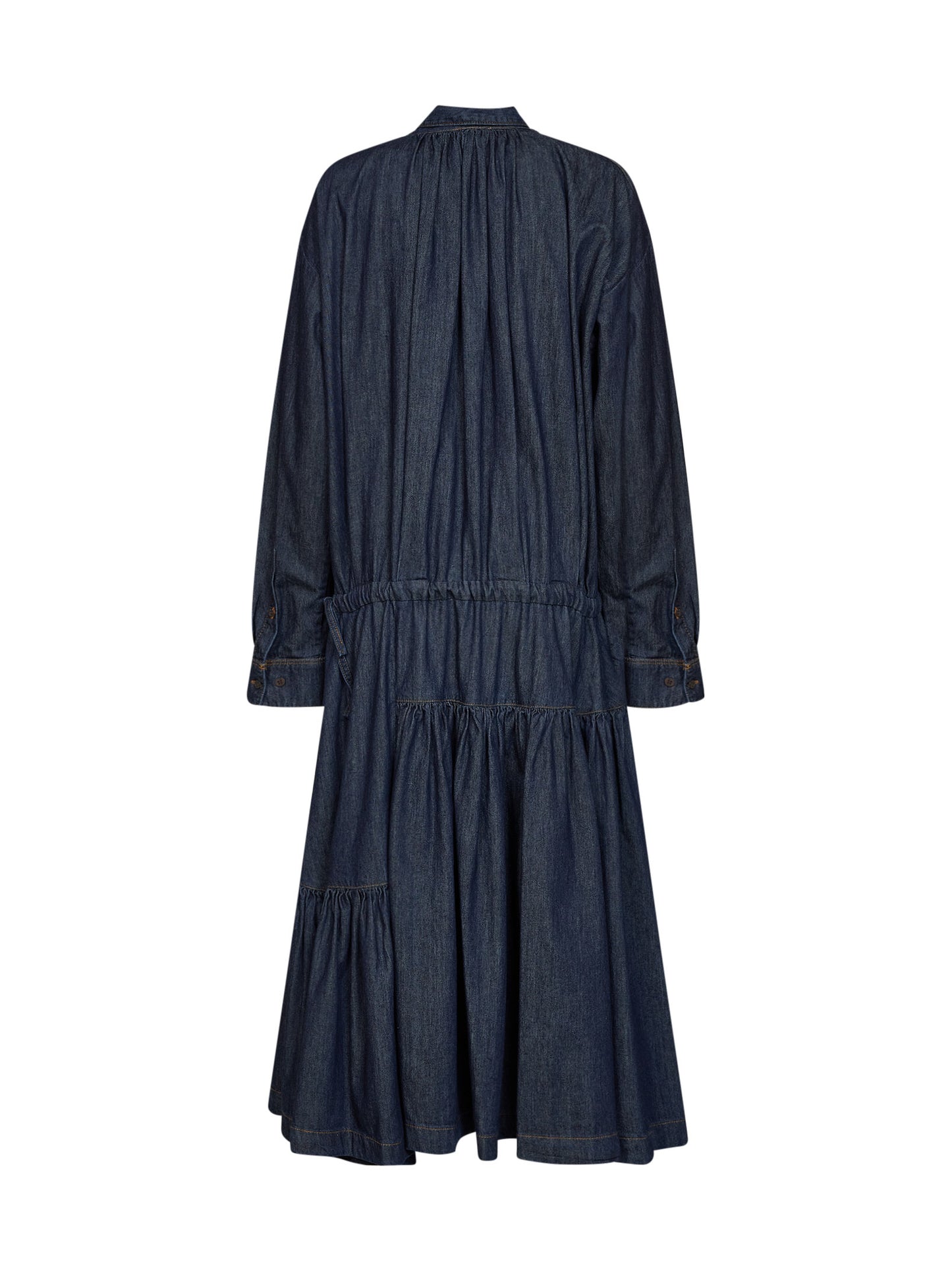 Abito midi Denvy in denim di cotone indaco