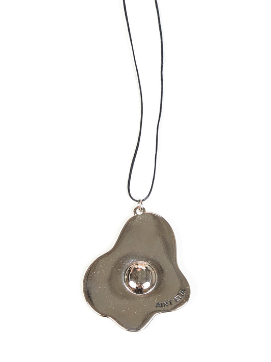 Collana "L'OV" in zama grigio metallico