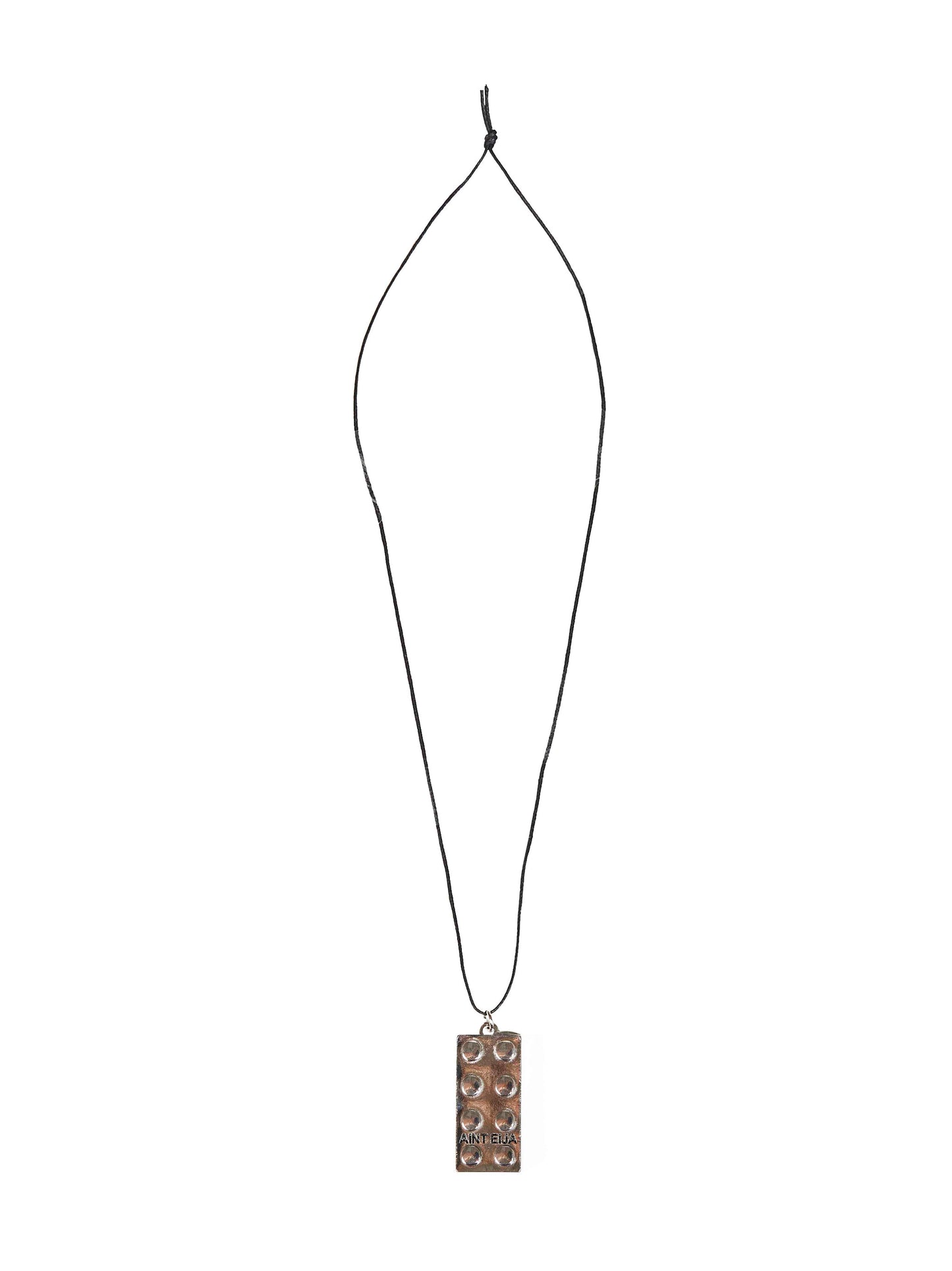 Collana "L'EGO" in zama grigio metallico