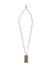 Collana "L'EGO" in zama grigio metallico