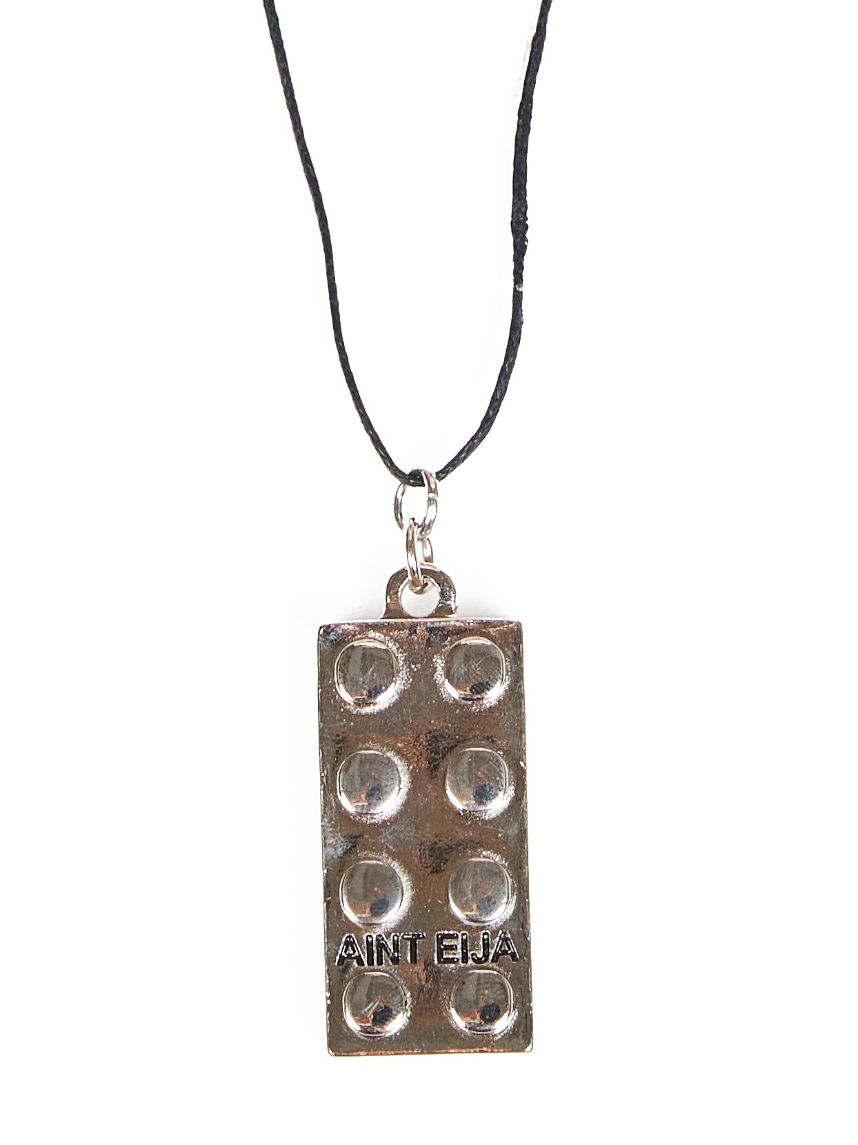 Collana "L'EGO" in zama grigio metallico