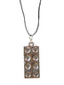 Collana "L'EGO" in zama grigio metallico