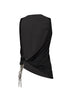 Top reversibile Astra in jersey stretch nero