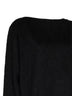 Maglia in pile nero con dettaglio gioiello