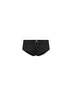 Shorts culotte Mela in jersey nero con dettaglio gioiello<BR/>