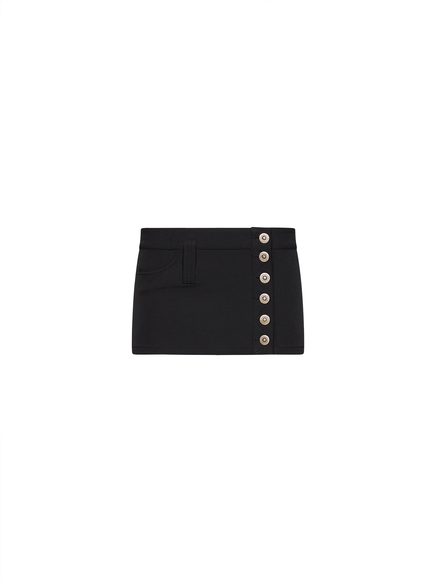 Minigonna Nova in jersey stretch nero