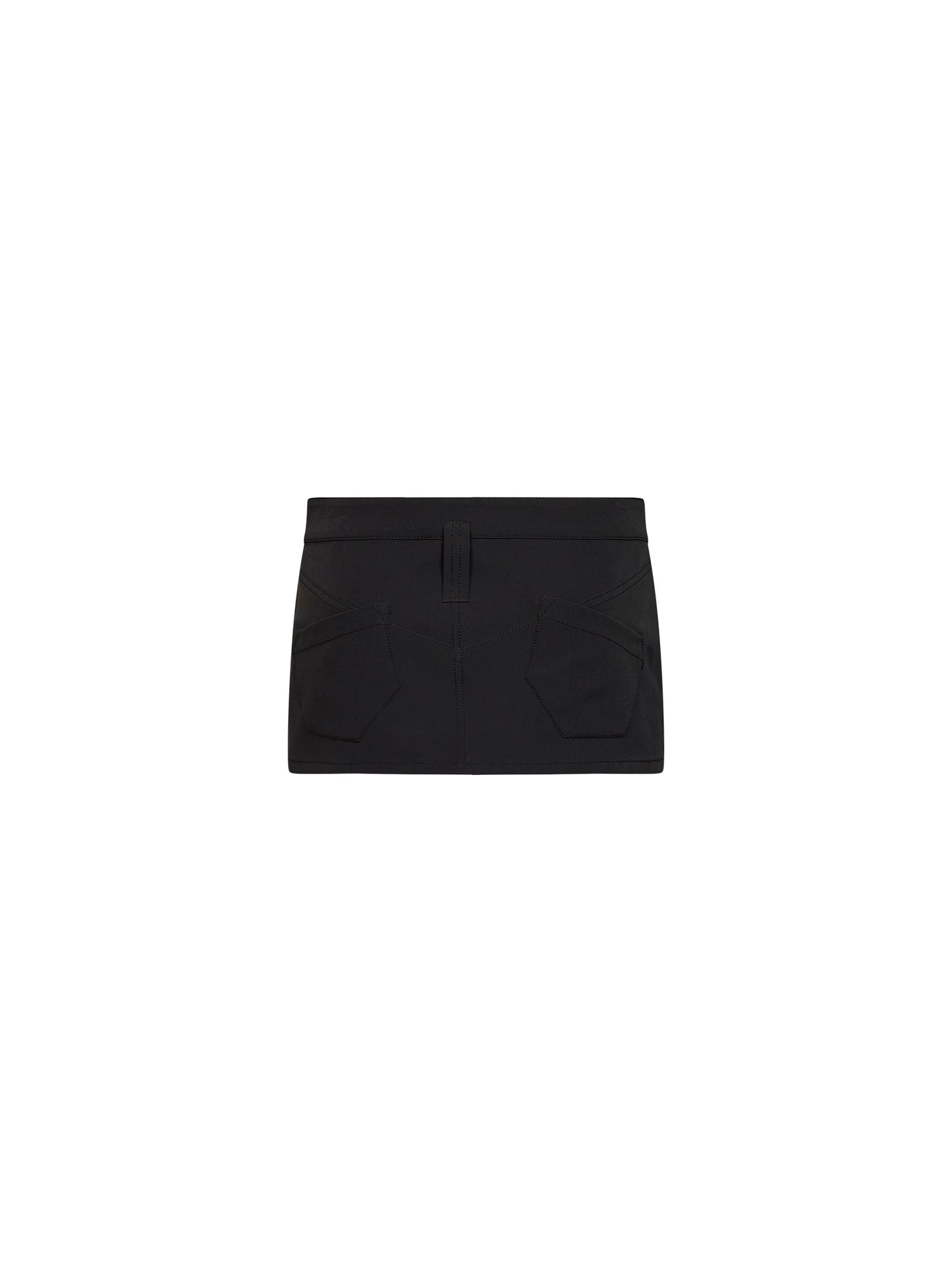 Minigonna Nova in jersey stretch nero